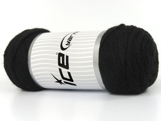 Lot of 4 x 100gr Skeins Ice Yarns SAVER 100 Hand Knitting Yarn Black