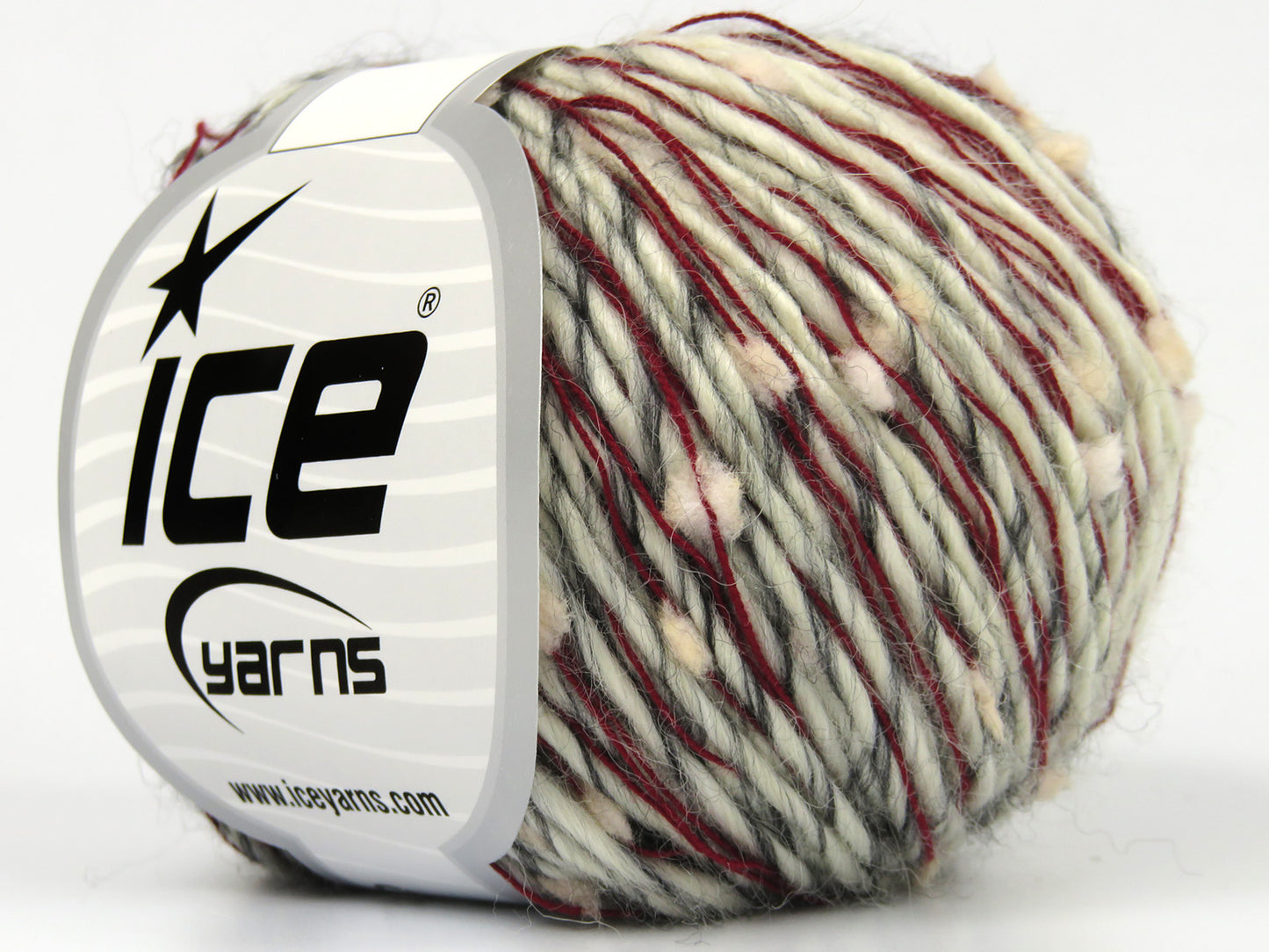 Lot of 8 Skeins Ice Yarns PENSACOLA (25% Wool) Yarn Black White Red Powder Pink