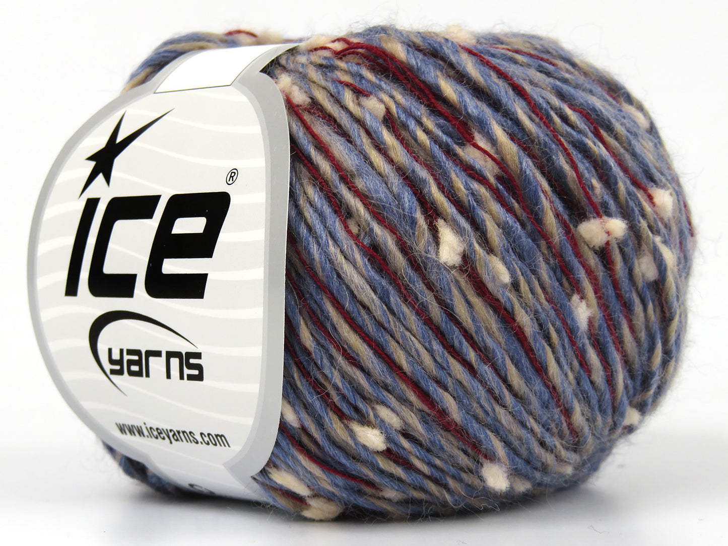 Lot of 8 Skeins Ice Yarns PENSACOLA (25% Wool) Yarn Jeans Blue Beige Red Powder Pink
