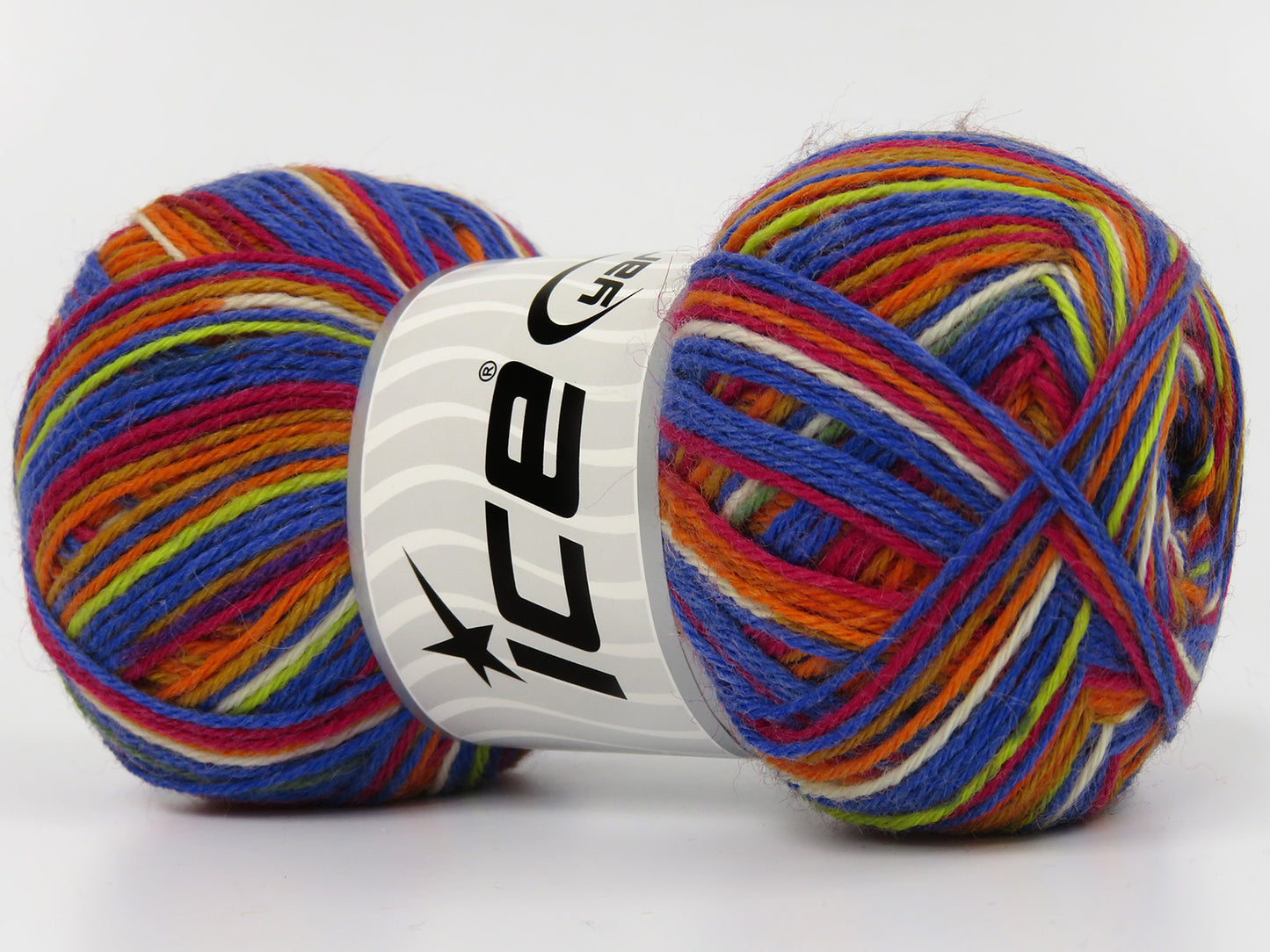 Lot of 4 x 100gr Skeins Ice Yarns COLORWAY SOCK (75% Superwash Wool) Yarn Rainbow