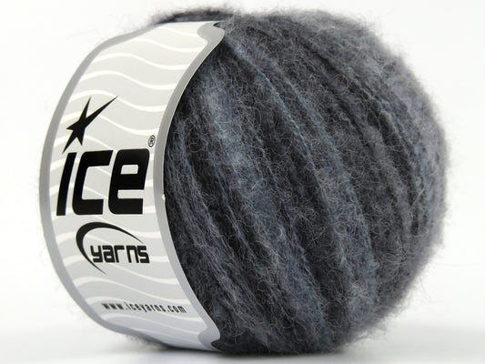 Lot of 8 Skeins Ice Yarns BABY ALPACA COLOR PLY (30% Baby Alpaca 31% Extrafine Merino Wool) Yarn Grey Shades Blue Shades Black