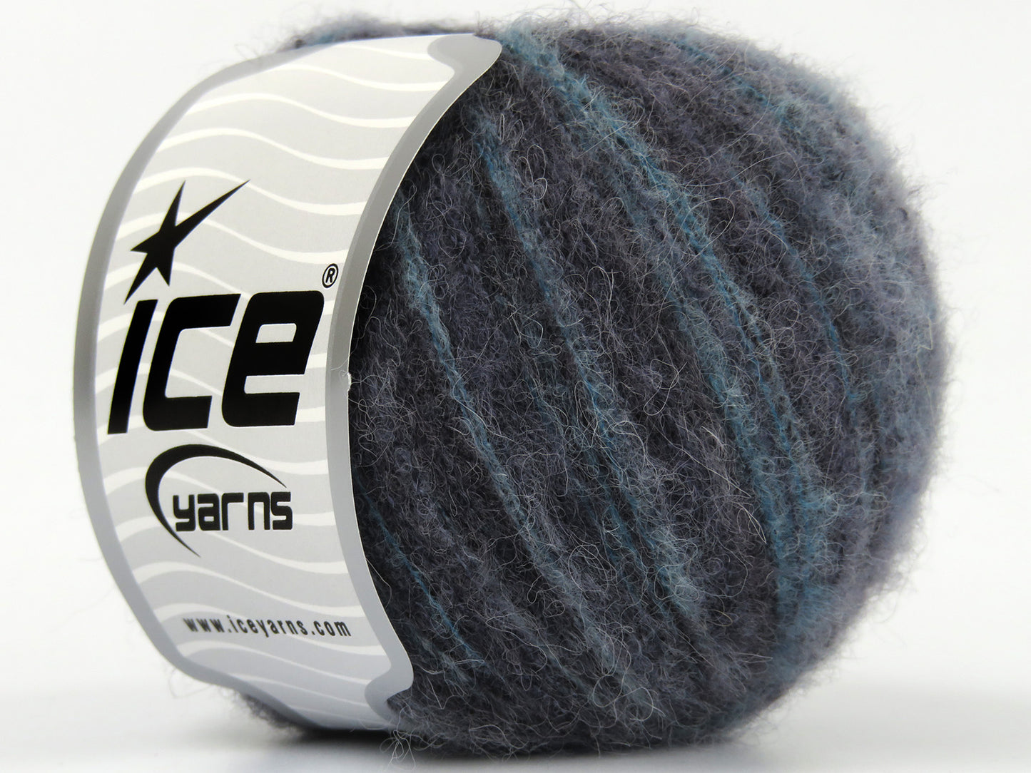 Lot of 8 Skeins Ice Yarns BABY ALPACA COLOR PLY (30% Baby Alpaca 31% Extrafine Merino Wool) Yarn Blue Shades Turquoise Black
