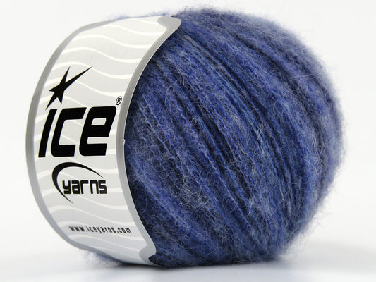 Lot of 8 Skeins Ice Yarns BABY ALPACA COLOR PLY (30% Baby Alpaca 31% Extrafine Merino Wool) Yarn Lilac Shades Black Blue
