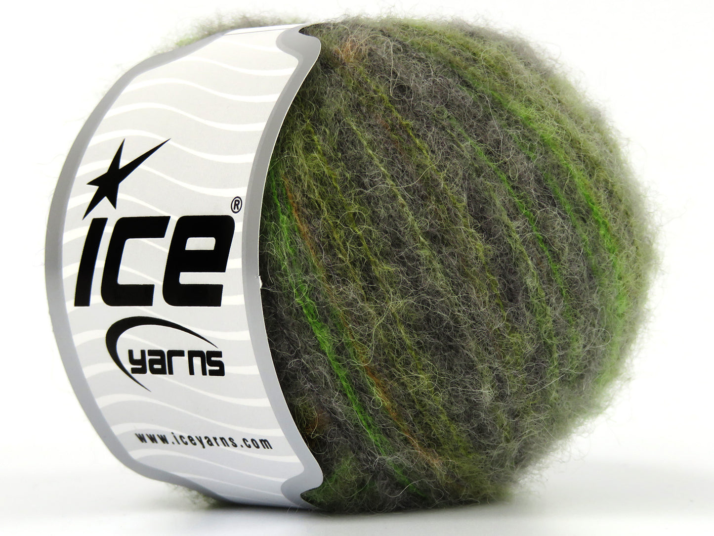 Lot of 8 Skeins Ice Yarns BABY ALPACA COLOR PLY (30% Baby Alpaca 31% Extrafine Merino Wool) Yarn Grey Gold Green