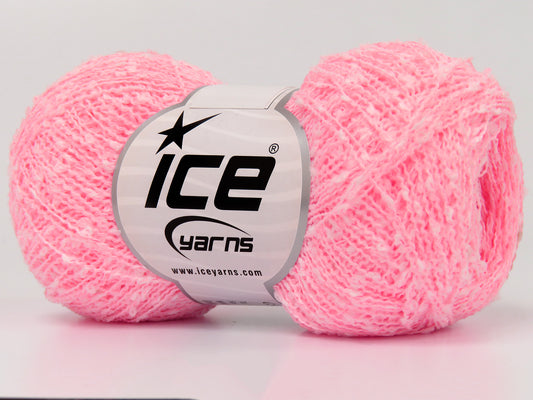 Lot of 8 Skeins Ice Yarns HANOVER Hand Knitting Yarn Neon Pink