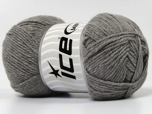 Lot of 4 x 100gr Skeins Ice Yarns BAMBOO BABY (60% Bamboo) Yarn Grey