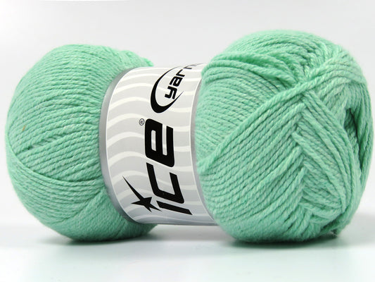 Lot of 4 x 100gr Skeins Ice Yarns BAMBOO BABY (60% Bamboo) Yarn Dark Mint Green