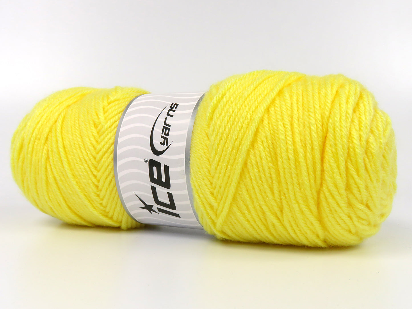 Lot of 2 x 150gr Skeins Ice Yarns SAVER 150 Hand Knitting Yarn Yellow