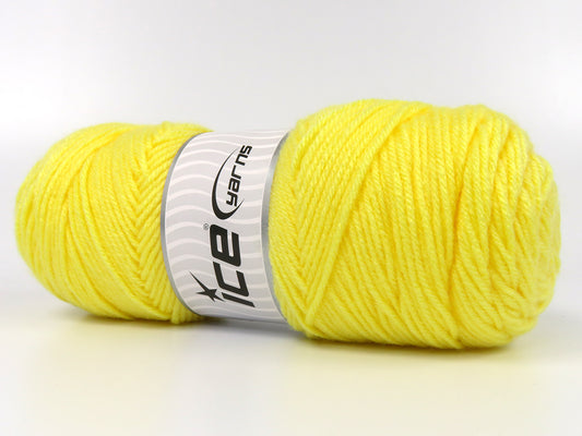 Lot of 2 x 150gr Skeins Ice Yarns SAVER 150 Hand Knitting Yarn Yellow