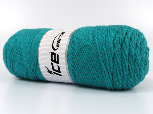 Lot of 2 x 150gr Skeins Ice Yarns SAVER 150 Hand Knitting Yarn Emerald Green