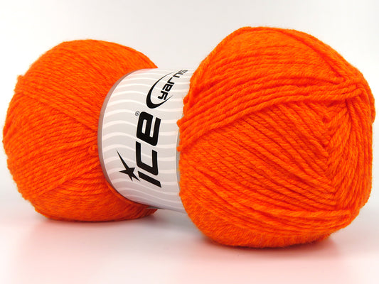 350 gr ICE YARNS CLIFFORD Hand Knitting Yarn Orange Shades