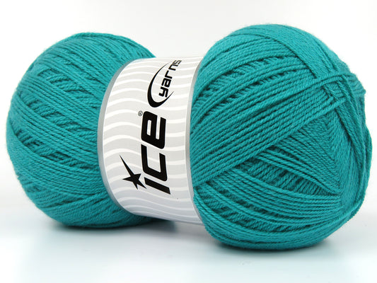 410 gr ICE YARNS CLIO Hand Knitting Yarn Emerald Green