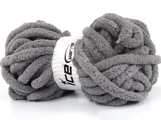 Lot of 4 x 150gr Skeins Ice Yarns LA PLAZA (100% MicroFiber) Yarn Grey