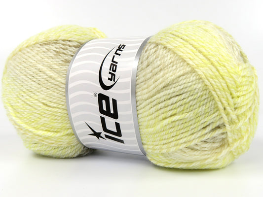 Lot of 4 x 90gr Skeins Ice Yarns MADELINE Yarn Cream Camel Yellow