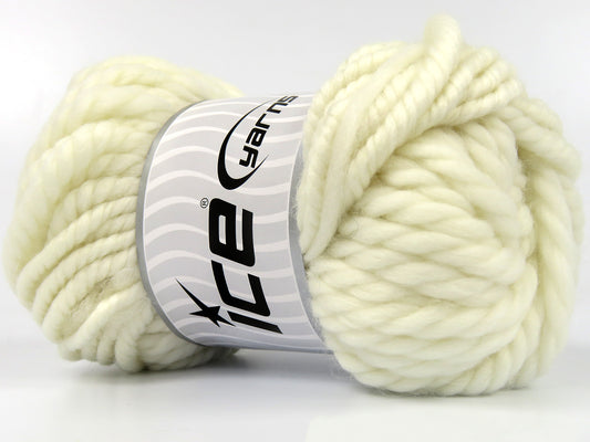 Lot of 3 x 95gr Skeins Ice Yarns WEKIVA Hand Knitting Yarn White