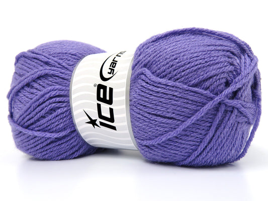 Lot of 3 x 120gr Skeins Ice Yarns DAGENAIS Hand Knitting Yarn Lilac
