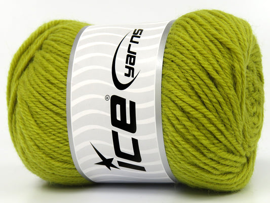Lot of 4 x 75gr Skeins Ice Yarns JAY SOCK (75% Superwash Wool) Yarn Olive Green