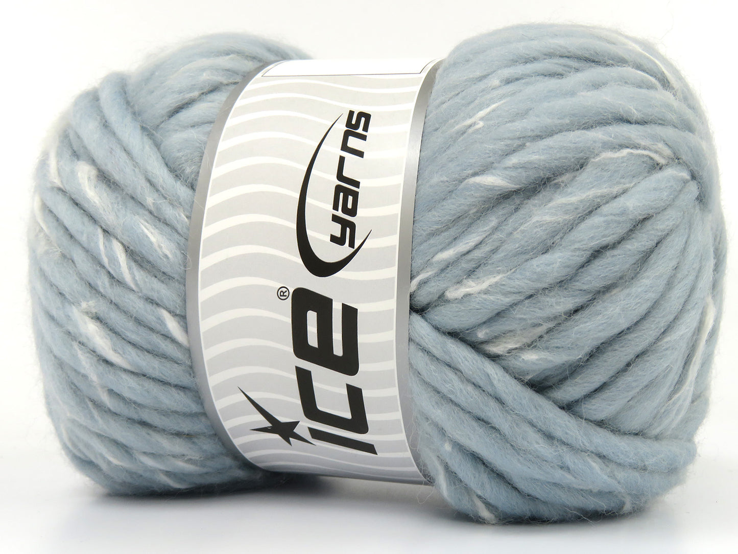 Lot of 2 x 195gr Skeins Ice Yarns HALLMARK (100% Wool) Yarn Light Blue White