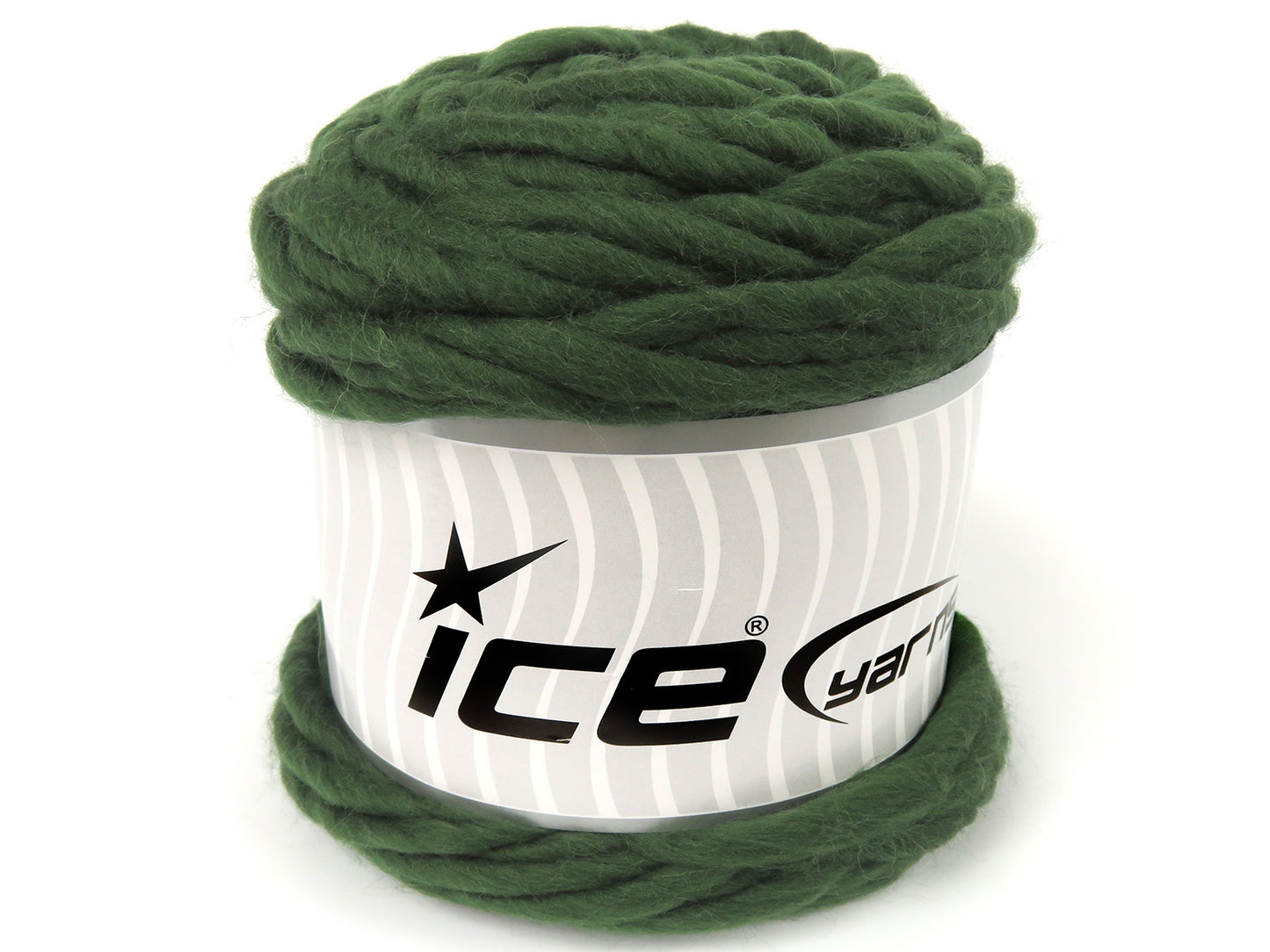 Lot of 2 x 205gr Skeins Ice Yarns CASON (100% Wool) Yarn Grass Green