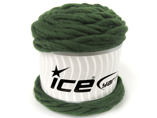 Lot of 2 x 205gr Skeins Ice Yarns CASON (100% Wool) Yarn Grass Green