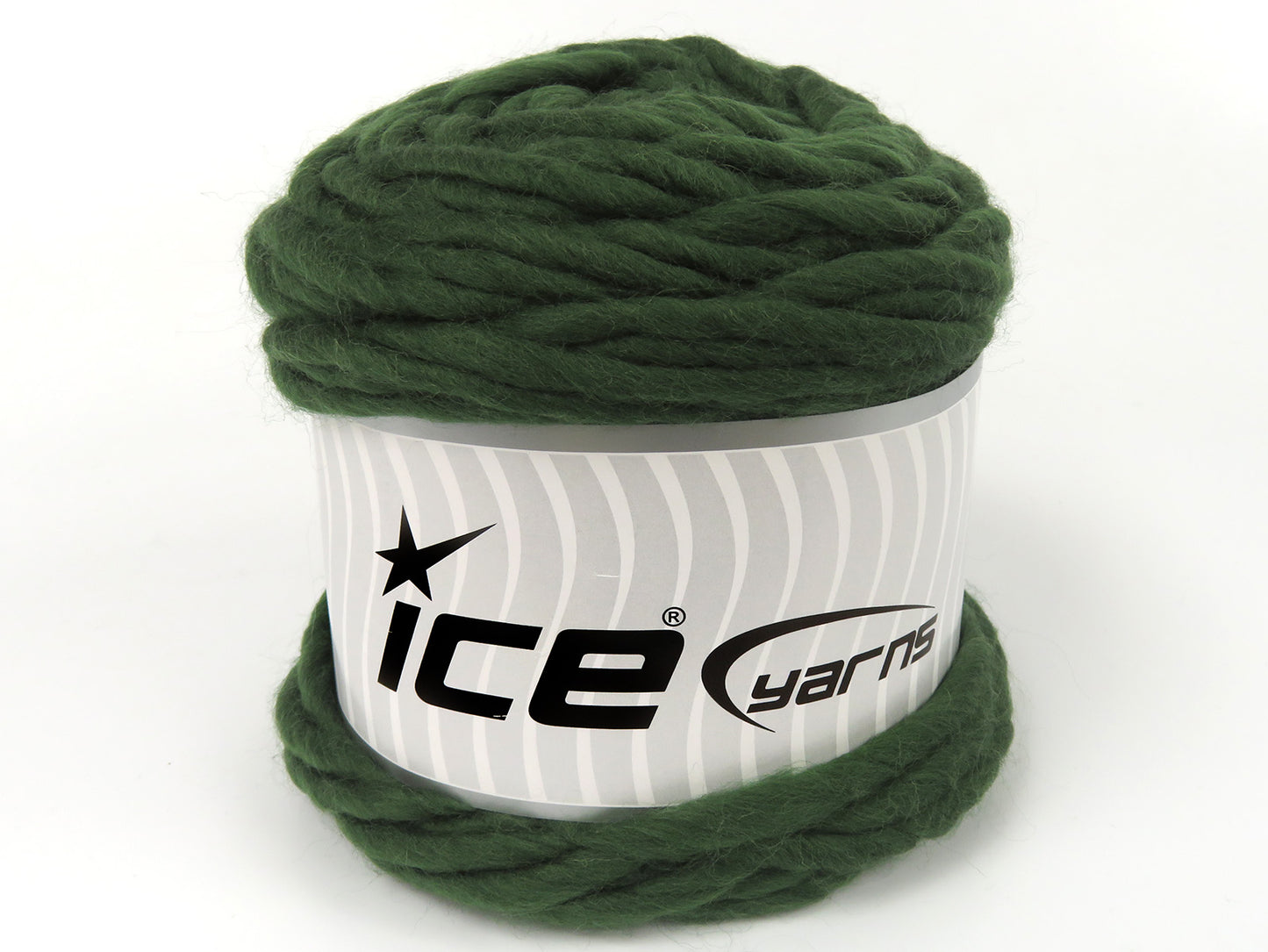 Lot of 2 x 190gr Skeins Ice Yarns DELBAGNO (100% Wool) Yarn Dark Green