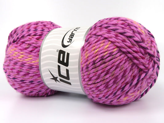 420 gr ICE YARNS AMANDA (10% Wool) Hand Knitting Yarn Multicolor
