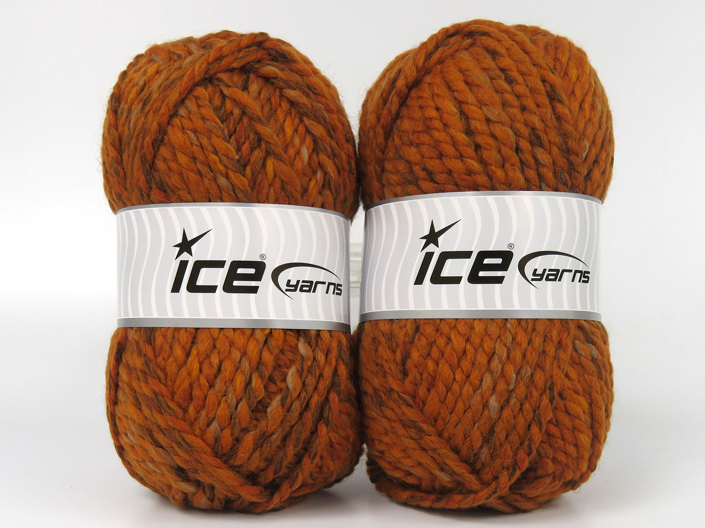 Lot of 2 x 125gr Skeins Ice Yarns CHANTEL (50% Wool) Hand Knitting Yarn Gold