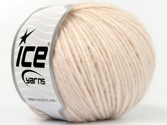 Lot of 8 Skeins Ice Yarns ROCK N WOOL (15% Wool) Hand Knitting Yarn Powder Pink