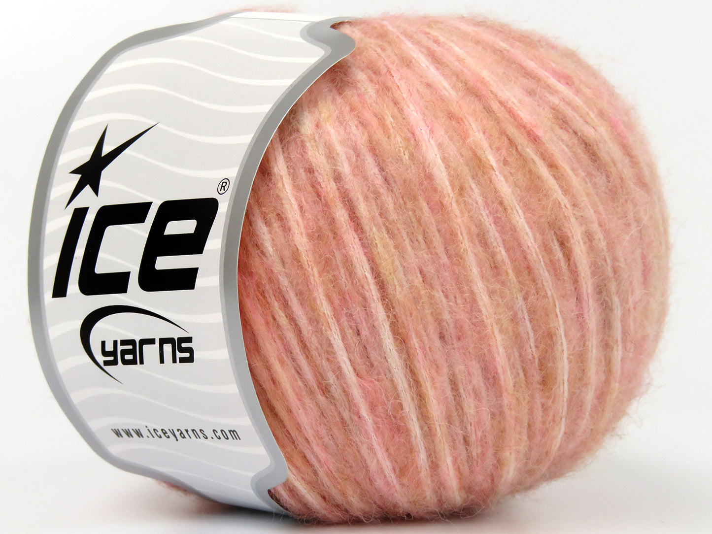Lot of 8 Skeins Ice Yarns ROCK N WOOL (15% Wool) Yarn Salmon Shades