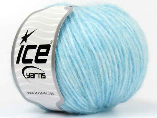Lot of 8 Skeins Ice Yarns ROCK N WOOL (15% Wool) Hand Knitting Yarn Turquoise