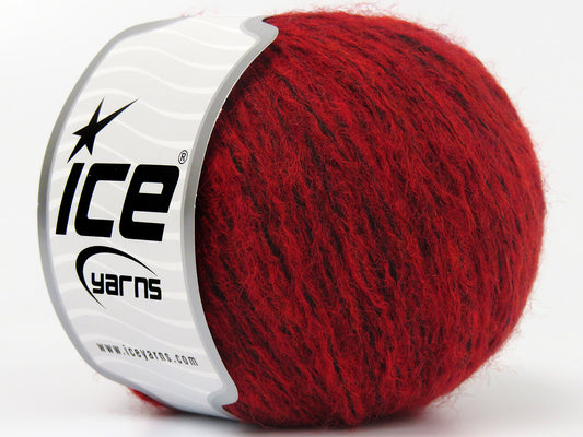 Lot of 8 Skeins Ice Yarns ROCK N WOOL (15% Wool) Hand Knitting Yarn Red