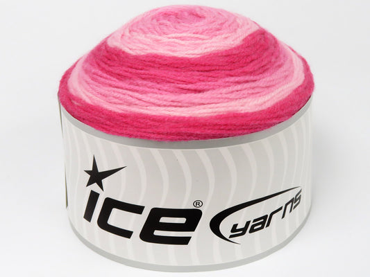 Lot of 2 x 150gr Skeins Ice Yarns MUFFINS Hand Knitting Yarn Pink Shades