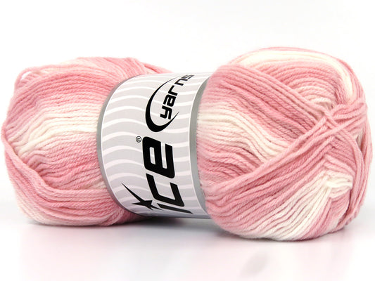 Lot of 4 x 100gr Skeins Ice Yarns STAR BABY Yarn Brown Shades Cream