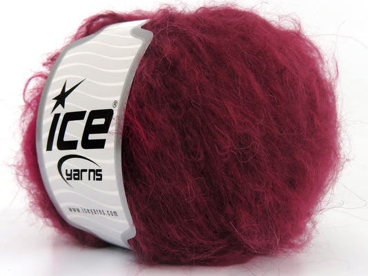 Lot of 8 Skeins Ice Yarns PUNTA ROSSA Hand Knitting Yarn Burgundy