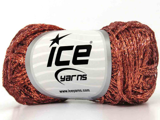 Lot of 10 Skeins Ice Yarns BRILLANTE Hand Knitting Yarn Light Copper