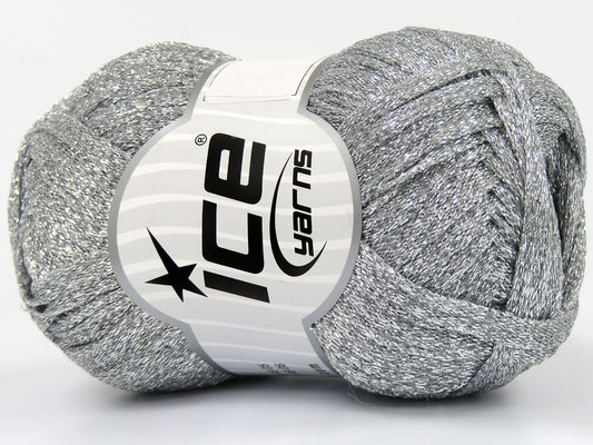 Lot of 4 Skeins Ice Yarns HALLEY Hand Knitting Yarn Silver