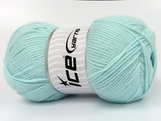 Lot of 4 x 100gr Skeins Ice Yarns CLASSIC DK Hand Knitting Yarn Mint Green