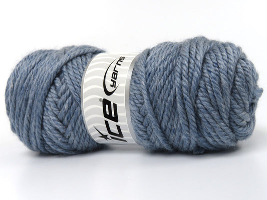 Lot of 3 x 140gr Skeins Ice Yarns CATHERINE Hand Knitting Yarn Jeans Blue