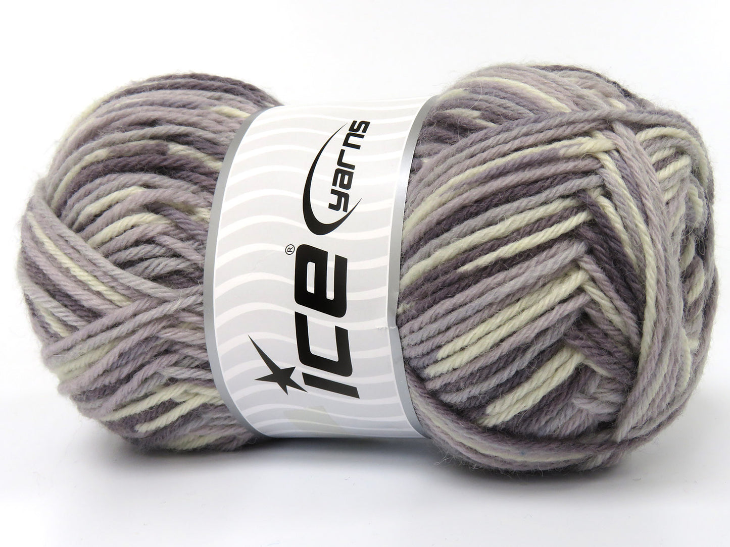 Lot of 4 x 100gr Skeins Ice Yarns MANNING SOCK (75% Superwash Wool) Yarn Grey Shades Cream