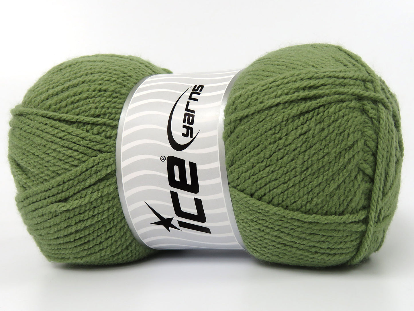 Lot of 4 x 100gr Skeins Ice Yarns Worsted FAVORITE Yarn Military Green
