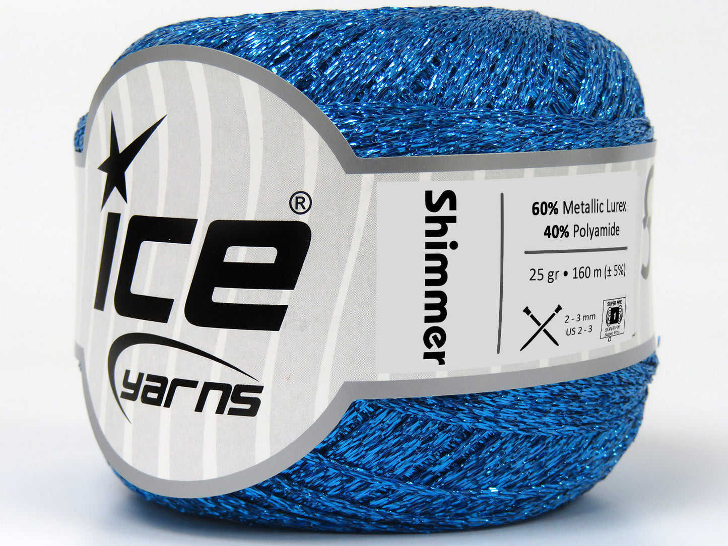 Lot of 6 Skeins Ice Yarns SHIMMER Hand Knitting Yarn Turquoise