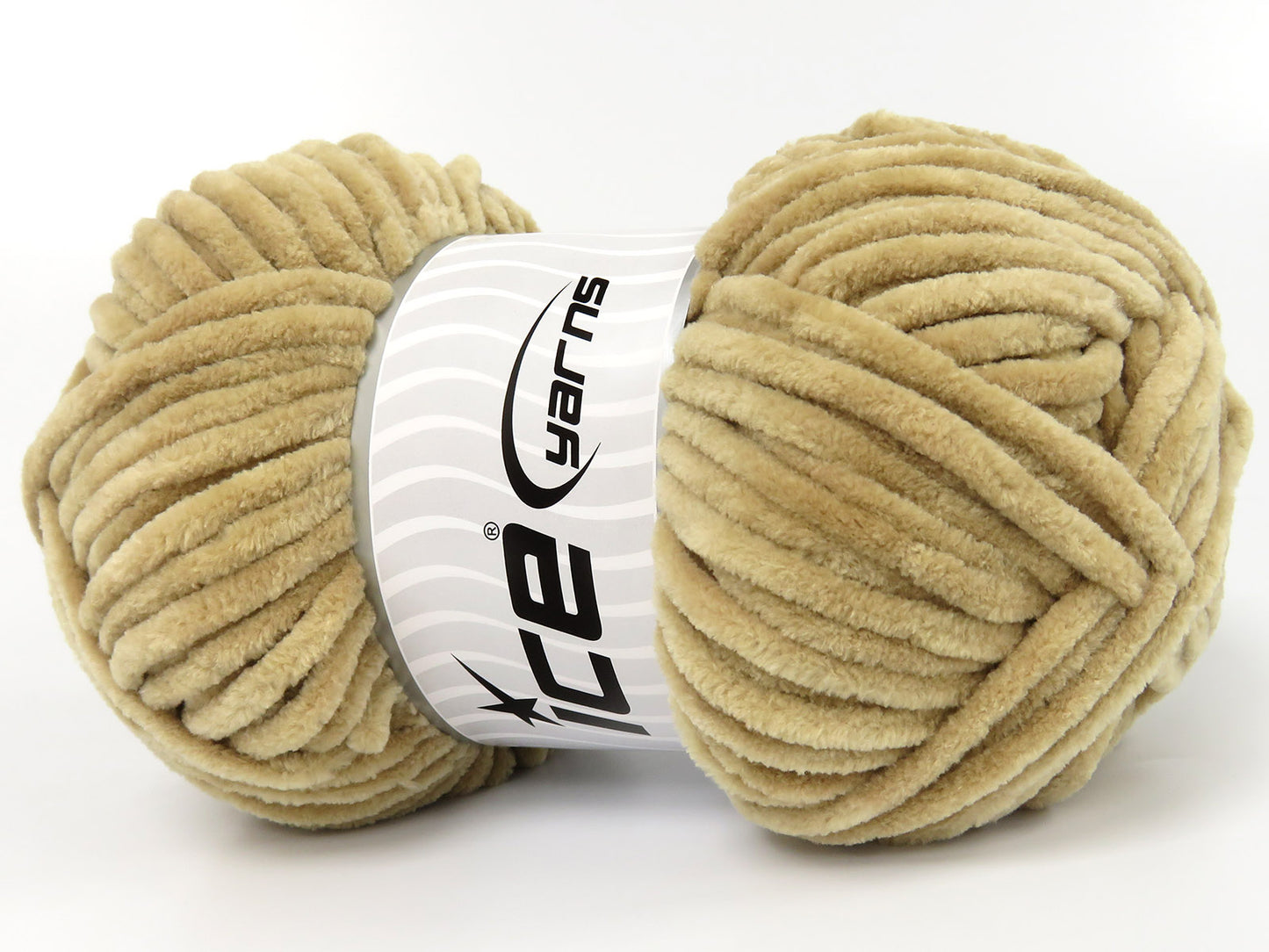 Lot of 4 x 100gr Skeins Ice Yarns VELVET BABY (100% MicroFiber) Yarn Light Camel