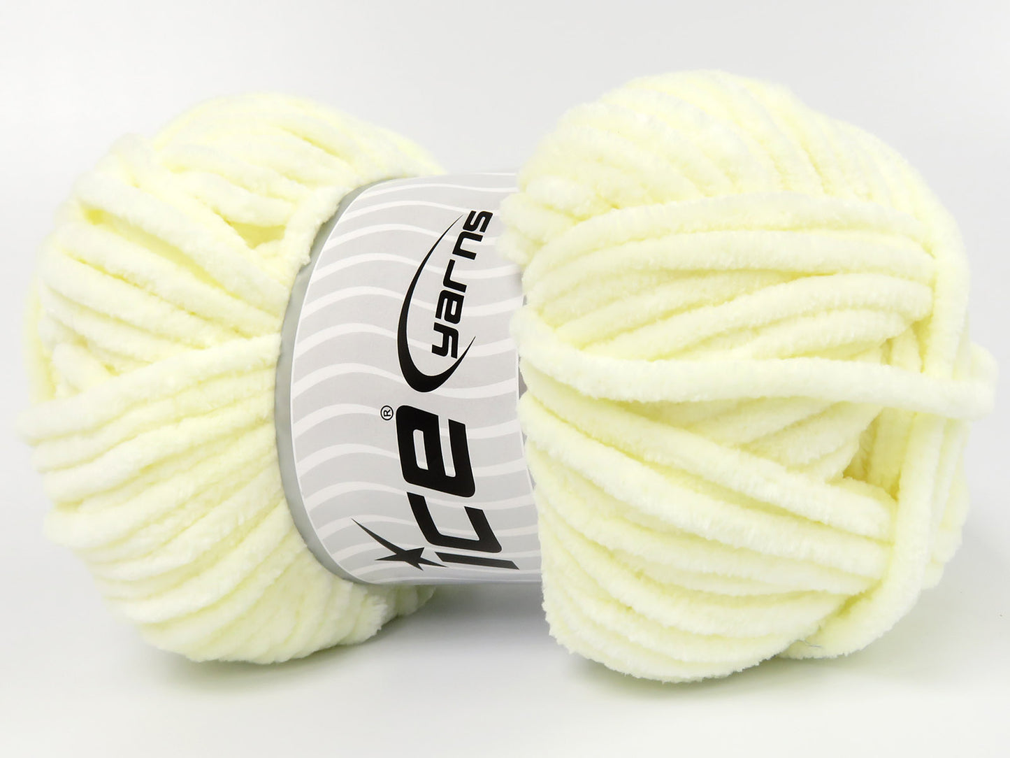 Lot of 4 x 100gr Skeins Ice Yarns CHENILLE BABY (100% MicroFiber) Yarn Cream