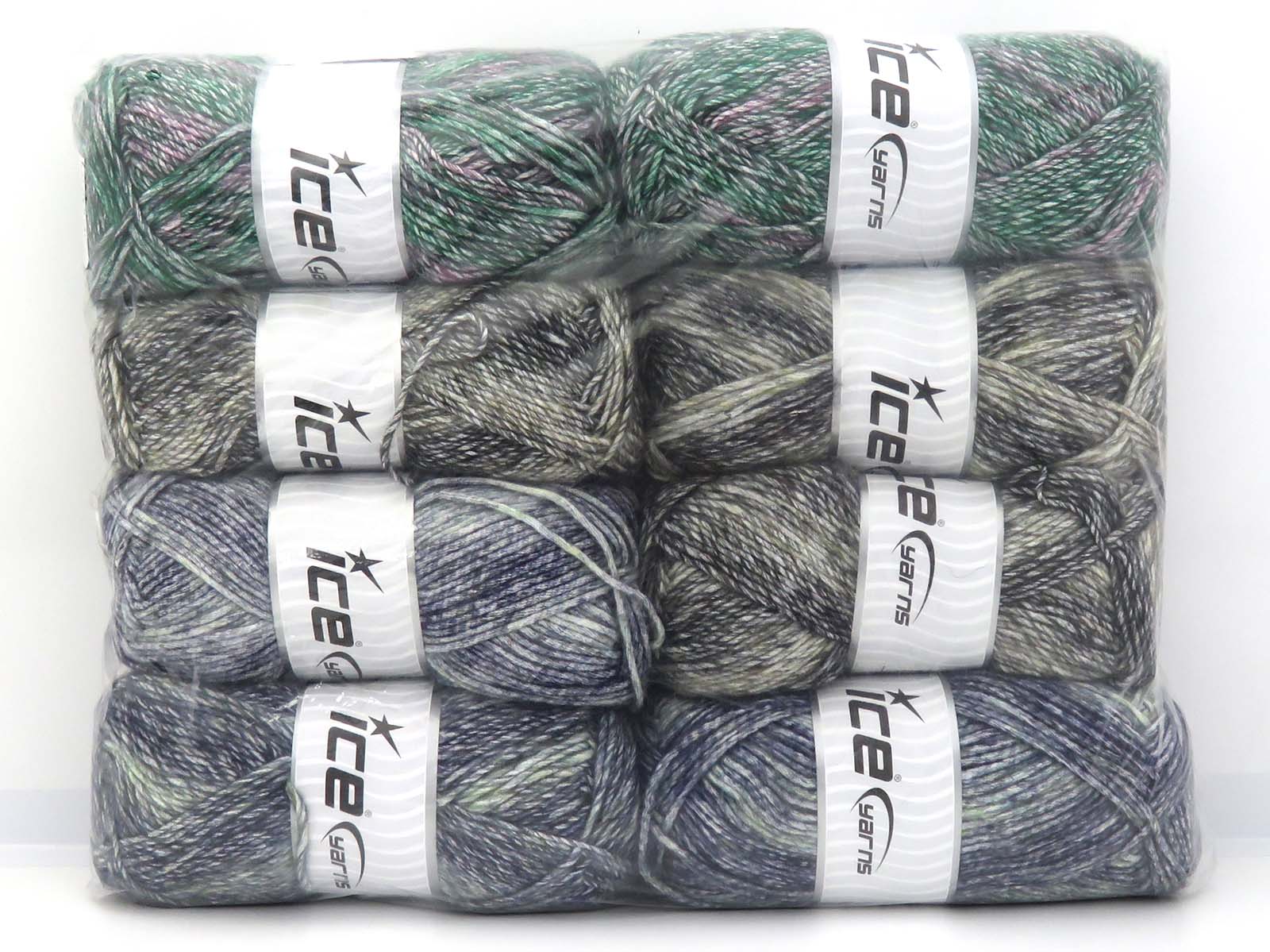 Mixed Lot Multicolor Winter Yarns