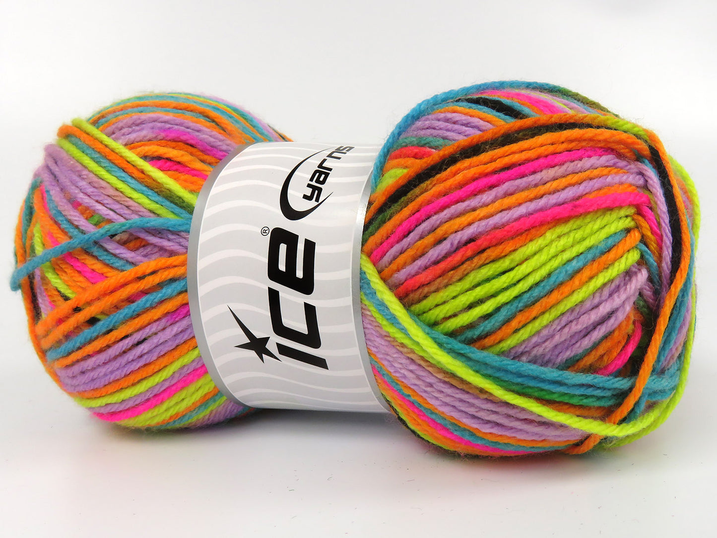 Lot of 4 x 100gr Skeins Ice Yarns DARWIN Hand Knitting Yarn Multicolor