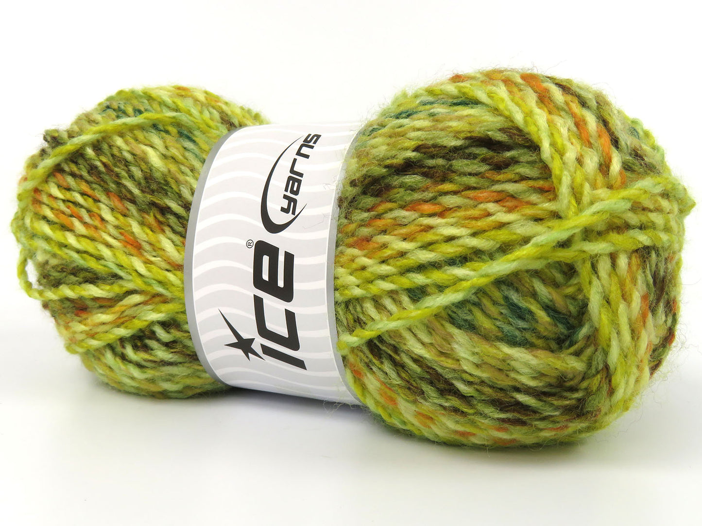 Lot of 4 x 95gr Skeins Ice Yarns NEAPY Yarn Green Shades Brown Orange
