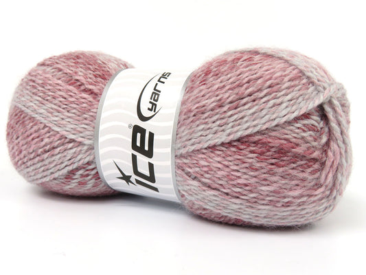 Lot of 4 x 100gr Skeins Ice Yarns CHARLENE Yarn Red Light Pink Light blue