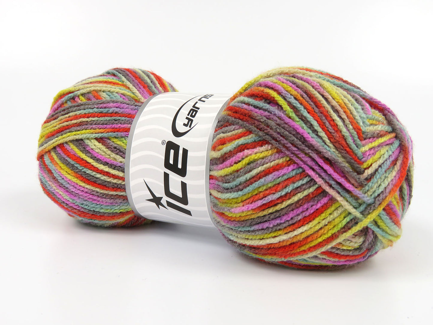 Lot of 4 x 100gr Skeins Ice Yarns STEPHEN Hand Knitting Yarn Rainbow