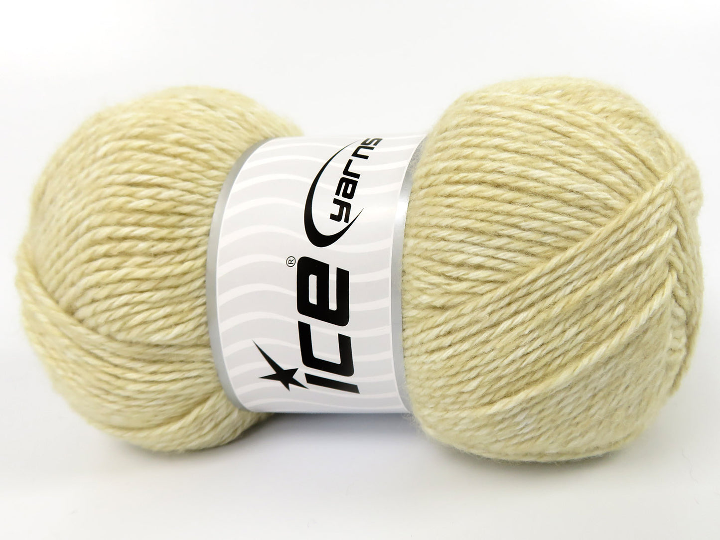 Lot of 4 x 100gr Skeins Ice Yarns RE-STYLE (30% Recycled Cotton) Yarn Dark Cream