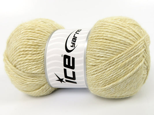 Lot of 4 x 100gr Skeins Ice Yarns RE-STYLE (30% Recycled Cotton) Yarn Dark Cream
